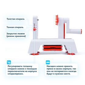 Спиралерезка (спиралайзер) RAWMID Zoodler 2 RZS-03