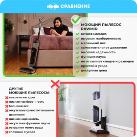 Беспроводной моющий пылесос RAWMID Modern RMV-02