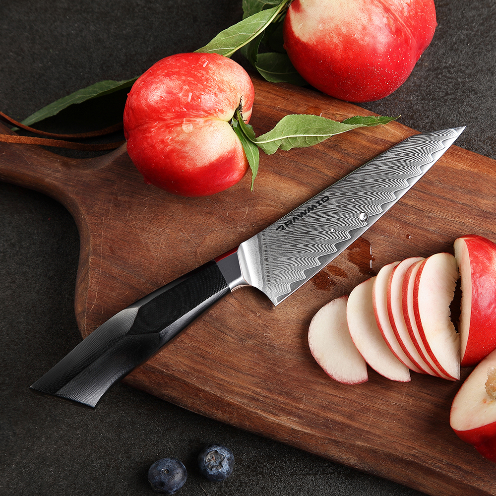 Универсальный нож RAWMID Luxury RLK-13 plexiglass, 13 см, ручка из стеклотекстолита